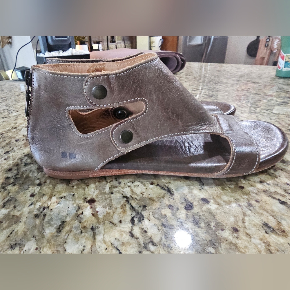 BED|STU Brown/tan Leather Soto Sandals